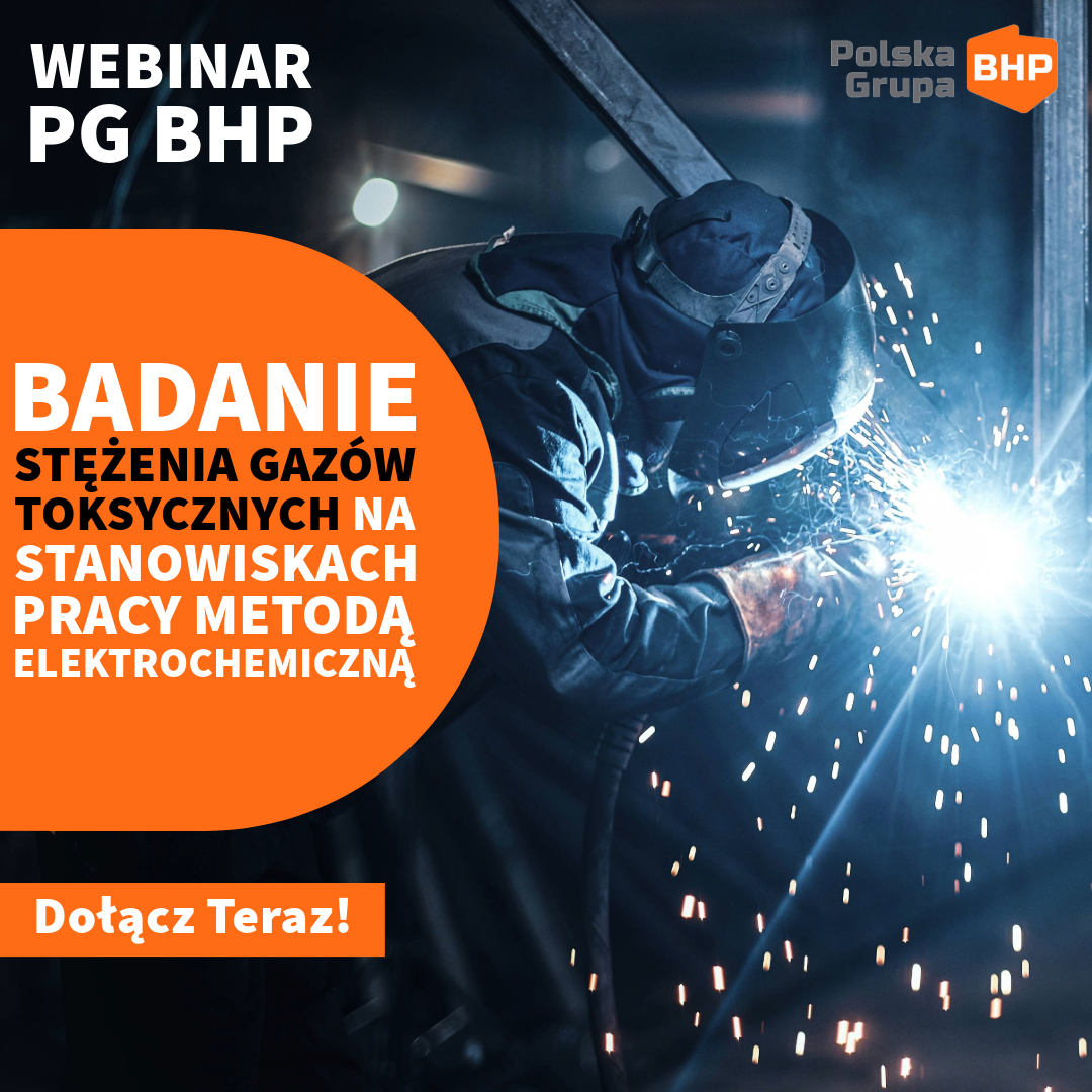 Webinar badanie stężenia gazów toksycznych na stanowiskach pracy metodą elektrochemiczną.